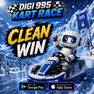 Digi 995 Kart Race Robot Driving GIF