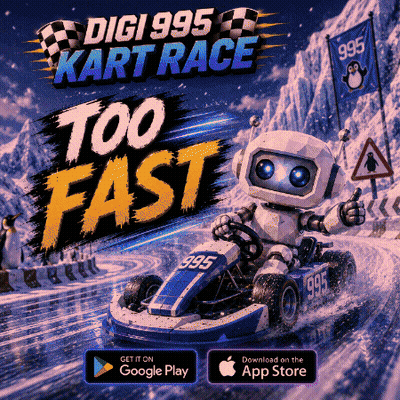 Digi 995 Kart Race Robot In Kart GIF
