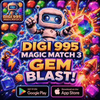 Digi 995 Magic Match 3 Gem Blast GIF