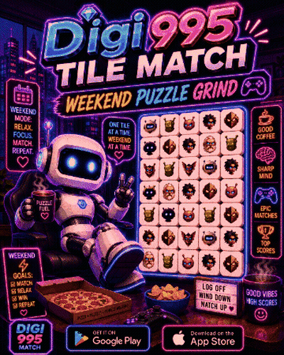 Digi 995 Tile Match Advertisement GIF
