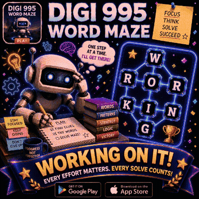 Digi 995 Word Maze Robot Advertisement GIF