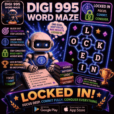 Digi 995 Word Maze Robot Advertisement GIF