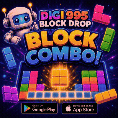 Digi995 Block Drop Block Combo Google Play Apple Store GIF