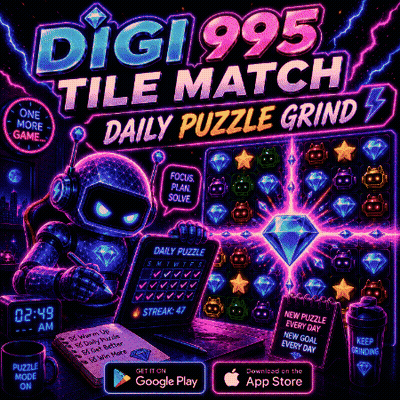 Digi995 Tile Match Daily Puzzle Grind GIF