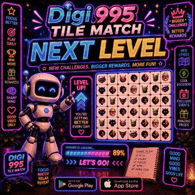 Digi995 Tile Match Next Level Ad GIF