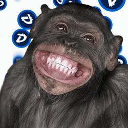 Digibyte Monkey Funny Faces