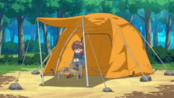 Digimon Anime Camping Tent GIF