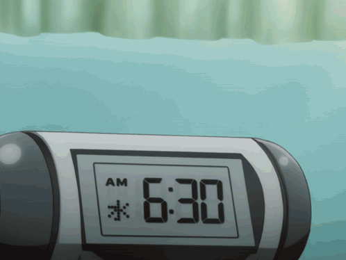 Digital Clock Showing 6:30 GIF