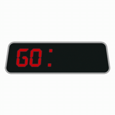 Digital Clock With Red Letters Time GIF