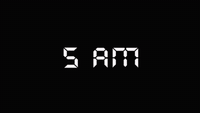 Digital Display Showing 6 AM GIF