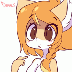 Diives Peach Wolf Bonk Stupid GIF