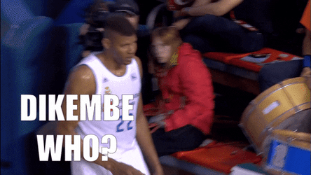 Dikembe Mutombo Real Madrid Basketball  GIF