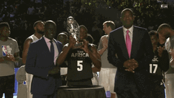 Dikembe Mutombo Team Africa Win GIF