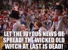 Ding Dong The Witch Is Dead Announcement  GIF