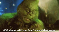 Dinner Date Grinch Smile GIF