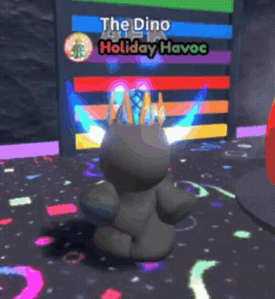 Dino Holiday Havoc Dancing GIF