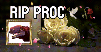 Dinosaur And Roses Rip Proc GIF