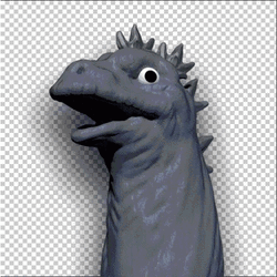 Dinosaur Balloon Deflating GIF