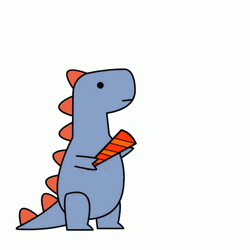 Dinosaur Confetti Cannon GIF