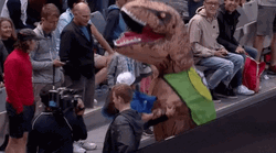 Dinosaur Dance Costume In Game GIF