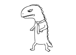Dinosaur Dance Sketch GIF