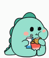 Dinosaur Eating GIF