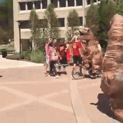 Dinosaur Riding Cycle GIF