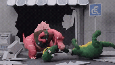 Dinosaur Saying Happy Birthday GIF