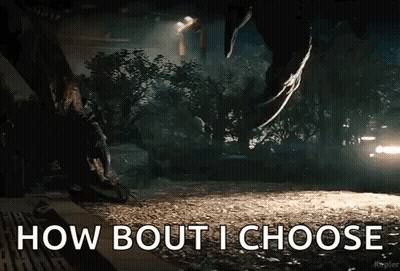 Dinosaur Saying How Bout I Choose GIF