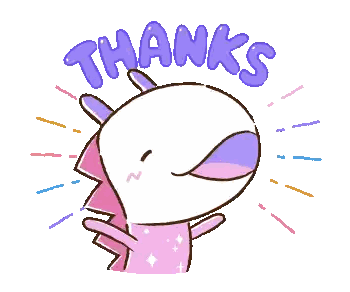 Dinosaur Saying Thanks Sticker