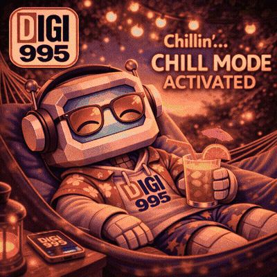 Dinosaur Wearing Headphones Saying We Chillin GIF