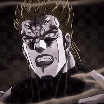 Dio From JoJo's Bizarre Adventure Close Up GIF