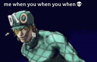 Dio From JoJo's Bizarre Adventure Wearing Green Hat GIF