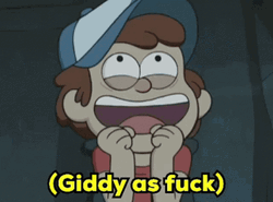 Dipper Pines Is So Giddy GIF