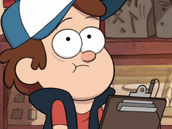 Dipper Pines Take Notes GIF