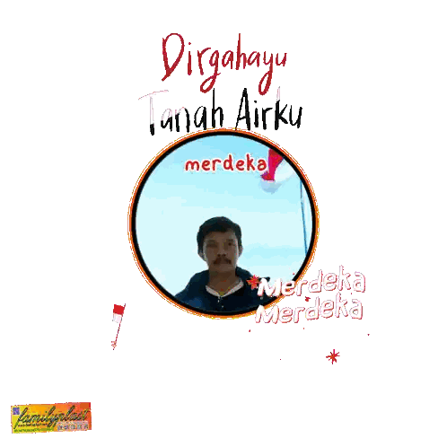Dirgahayu Tanah Airku Poster Sticker