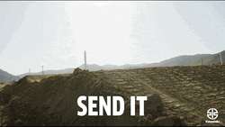 Dirt Bike Motocross Long Distance Jump GIF