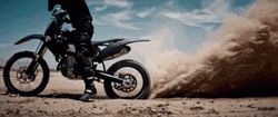 Dirt Bike Sand Burnout GIF