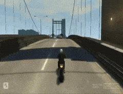 Dirt Bike Showdown Bridge Race GIF