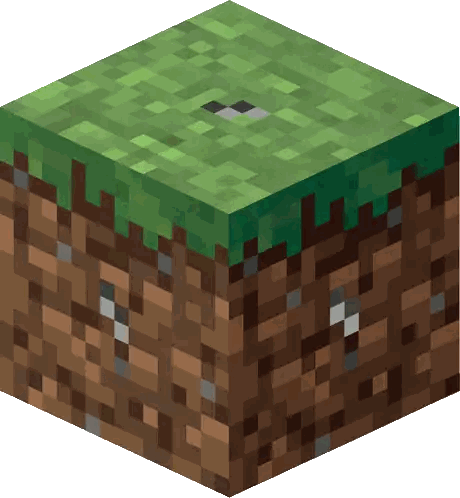 Dirt Block With Hole Sticker