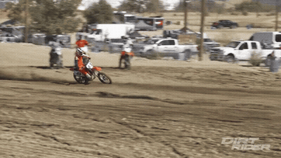 Dirt Rider Riding Dirt Bike GIF