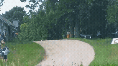Dirt Road With Gatorade Sign GIF
