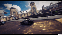 Dirt Showdown Car Race Side Crash GIF