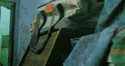 Dirty Bag With Sticker Saying Dirty GIF