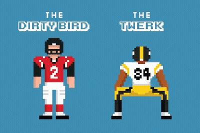 Dirty Bird And Twerk Football Player GIF