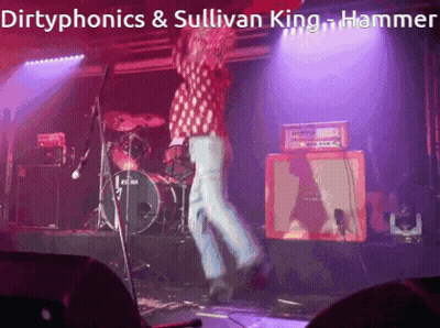 Dirtyphonics Sullivan King Hammer Playing On Stage GIF
