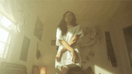 Disappearing Meme Girl Changing Dress GIF