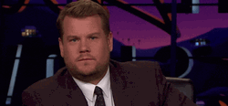 Disappointed James Corden