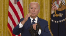 Disappointed Joe Biden
