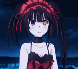 Disappointed Kurumi Tokisaki  GIF